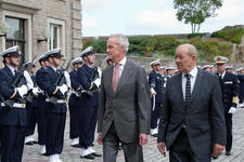 Jean-Yves Le Drian et Pedro Morenes à Brest dans le cadre du Conseil franco-espagnol de défense et de sécurité