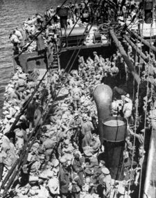Des soldats du corps expéditionnaire britannique sont évacués par navire de Dunkerque