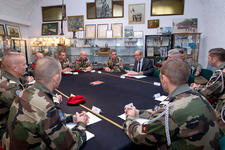 Table ronde avec les officiers du 3e RPIMa