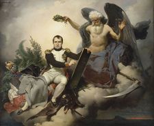 Napoléon Ier couronné par le Temps, écrit le Code Civil