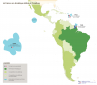 Carte France / Amérique Latine et Caraïbes