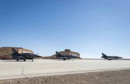 Chammal : relève de trois Mirage 2000D du détachement chasse projeté en Jordanie.