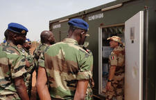 Opération Serval : arrivée du BATLOG de la MISMA à Bamako