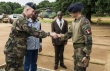 Sangaris : Visite du Ministre de la Défense centrafricaine et du COMANFOR à Bouar