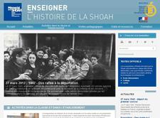 Site Internet Enseigner l'histoire de la Shoah